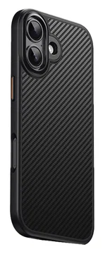 Apple iPhone 17 Hoesje MagSafe Back Cover Carbon Fiber Zwart