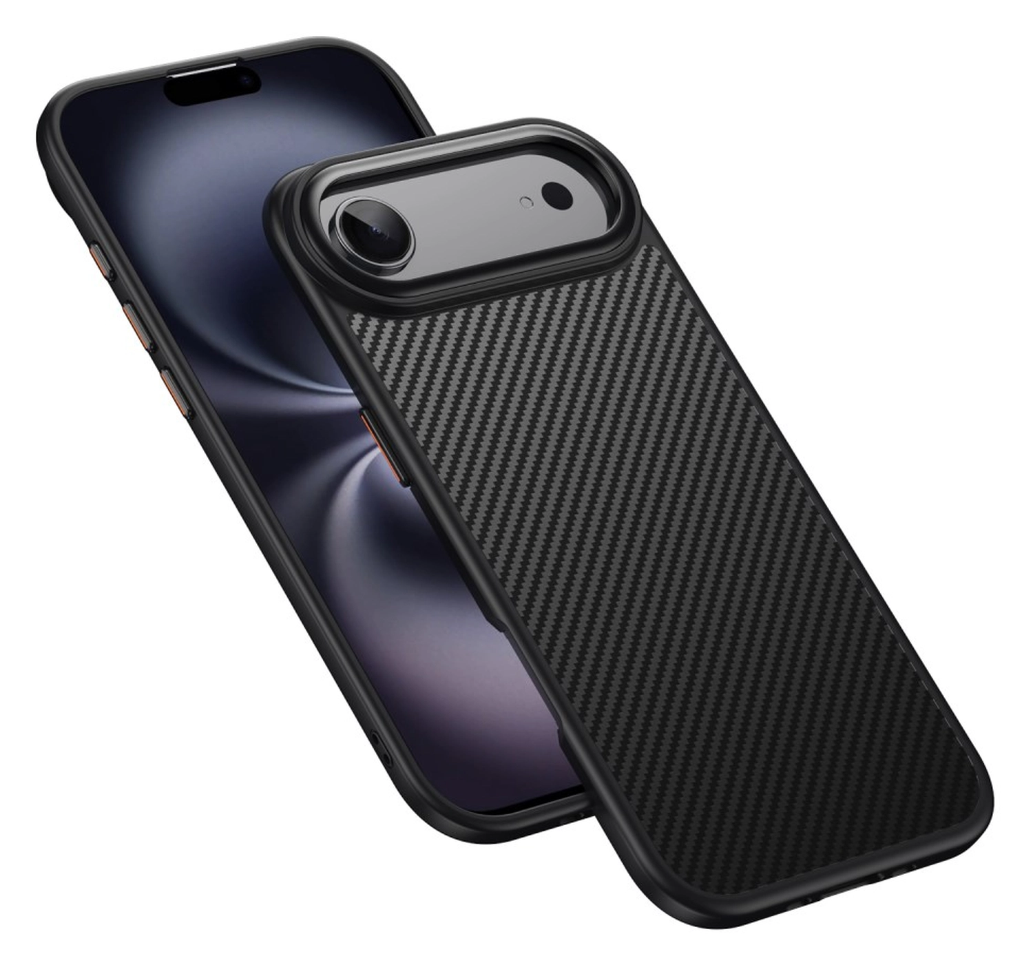 Apple iPhone Air Hoesje MagSafe Back Cover Carbon Fiber Zwart afbeelding 2