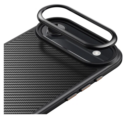 Apple iPhone Air Hoesje MagSafe Back Cover Carbon Fiber Zwart afbeelding 7