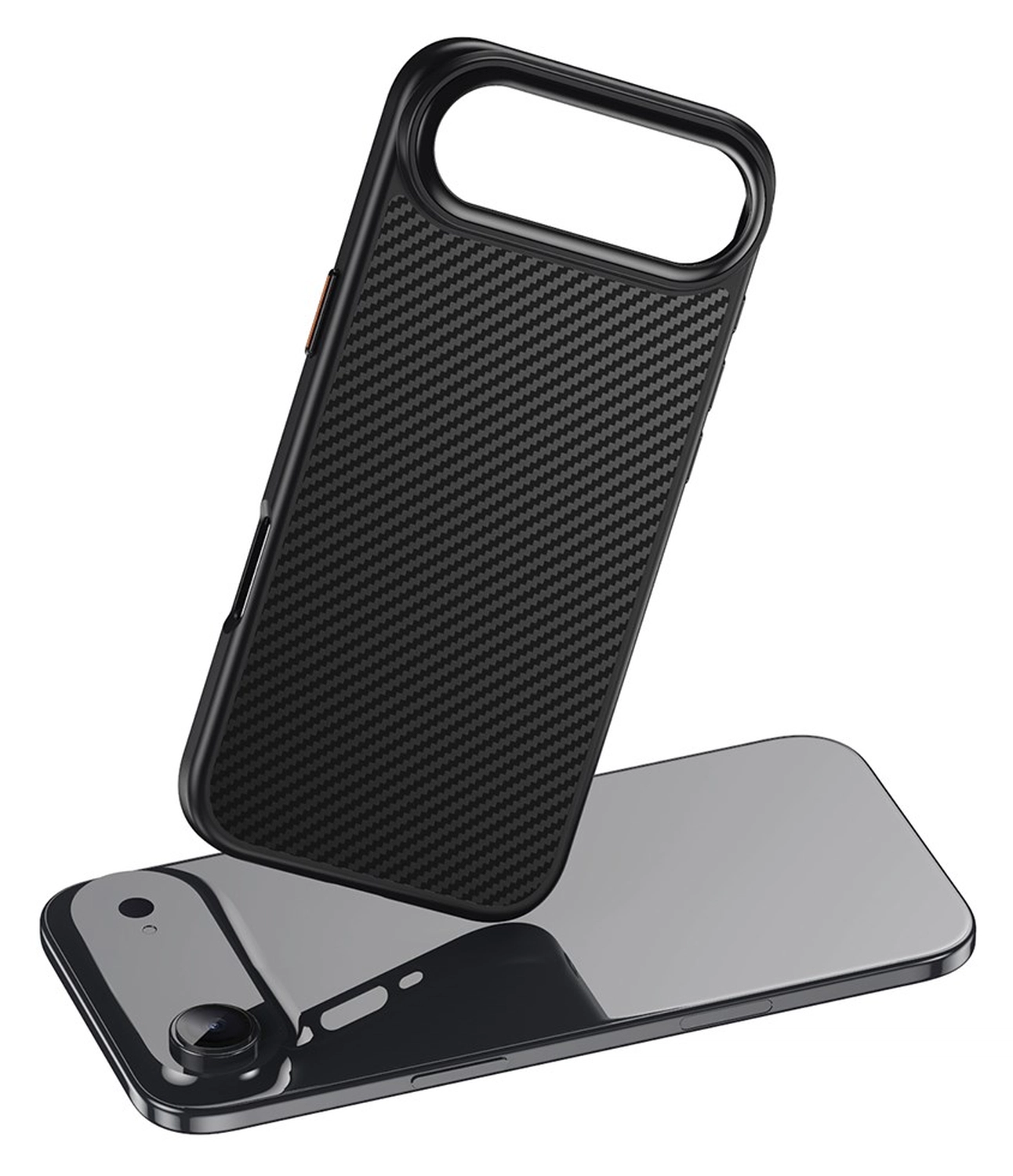 Apple iPhone Air Hoesje MagSafe Back Cover Carbon Fiber Zwart afbeelding 8