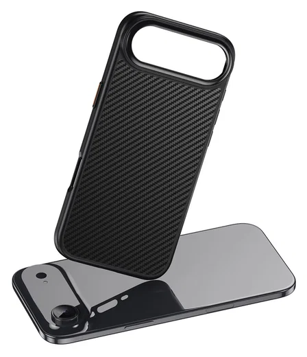 Apple iPhone Air Hoesje MagSafe Back Cover Carbon Fiber Zwart afbeelding 8
