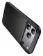 Apple iPhone 17 Pro Hoesje MagSafe Back Cover Carbon Fiber Zwart afbeelding 4