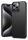 Apple iPhone 16 Pro Hoesje MagSafe Back Cover Carbon Fiber Zwart afbeelding 1