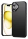 Apple iPhone 16 Hoesje MagSafe Back Cover Carbon Fiber Zwart afbeelding 1