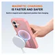 Apple iPhone 17 Hoesje MagSafe Back Cover met Kickstand Roze afbeelding 2