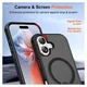 Apple iPhone 17 Hoesje MagSafe Back Cover met Kickstand Zwart afbeelding 5