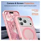 Apple iPhone 17 Pro Hoesje MagSafe Back Cover met Kickstand Roze afbeelding 5