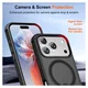 Apple iPhone 17 Pro Max Hoesje MagSafe Back Cover met Kickstand Zwart afbeelding 5