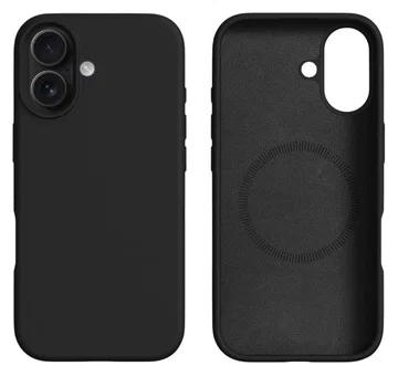 Apple iPhone 17 Hoesje MagSafe Siliconen Back Cover Dun Zwart