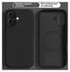 Apple iPhone 17 Hoesje MagSafe Siliconen Back Cover Dun Zwart afbeelding 2