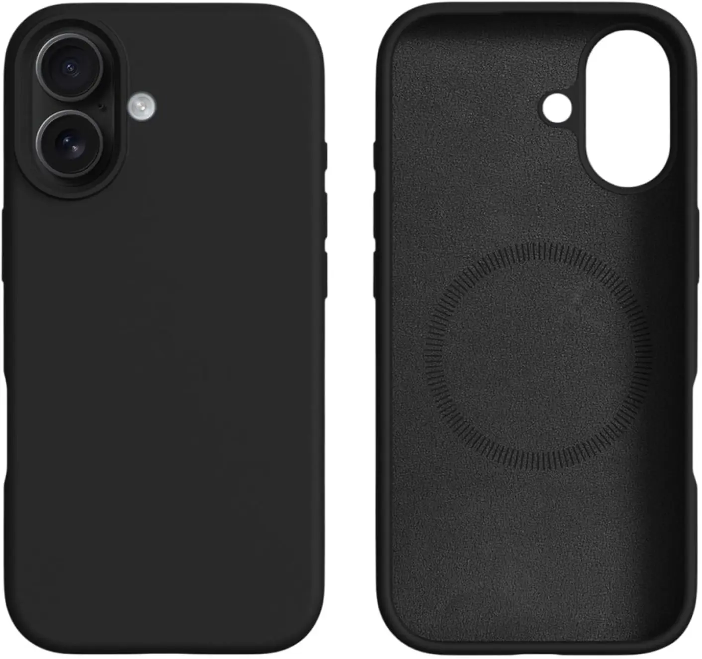 Apple iPhone 17 Hoesje MagSafe Siliconen Back Cover Dun Zwart afbeelding 7