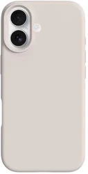 Apple iPhone 17 Hoesje MagSafe Siliconen Back Cover Dun Beige afbeelding