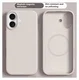 Apple iPhone 17 Hoesje MagSafe Siliconen Back Cover Dun Beige afbeelding 2