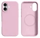 Apple iPhone 17 Hoesje MagSafe Siliconen Back Cover Dun Roze