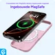 Apple iPhone 17 Hoesje MagSafe Siliconen Back Cover Dun Roze afbeelding 6