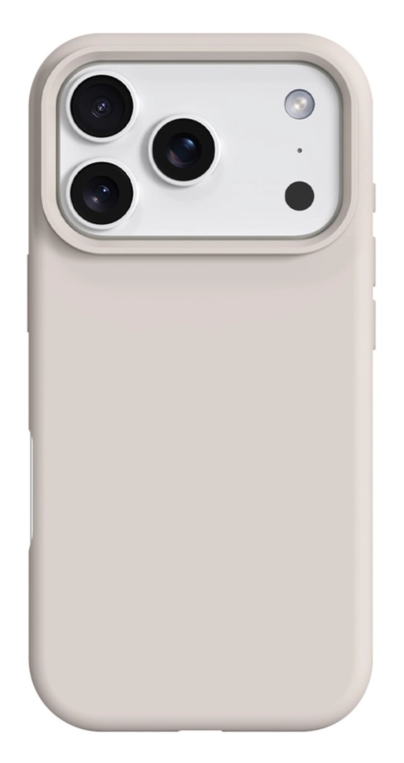 Apple iPhone 17 Pro Hoesje MagSafe Siliconen Back Cover Dun Beige afbeelding 1