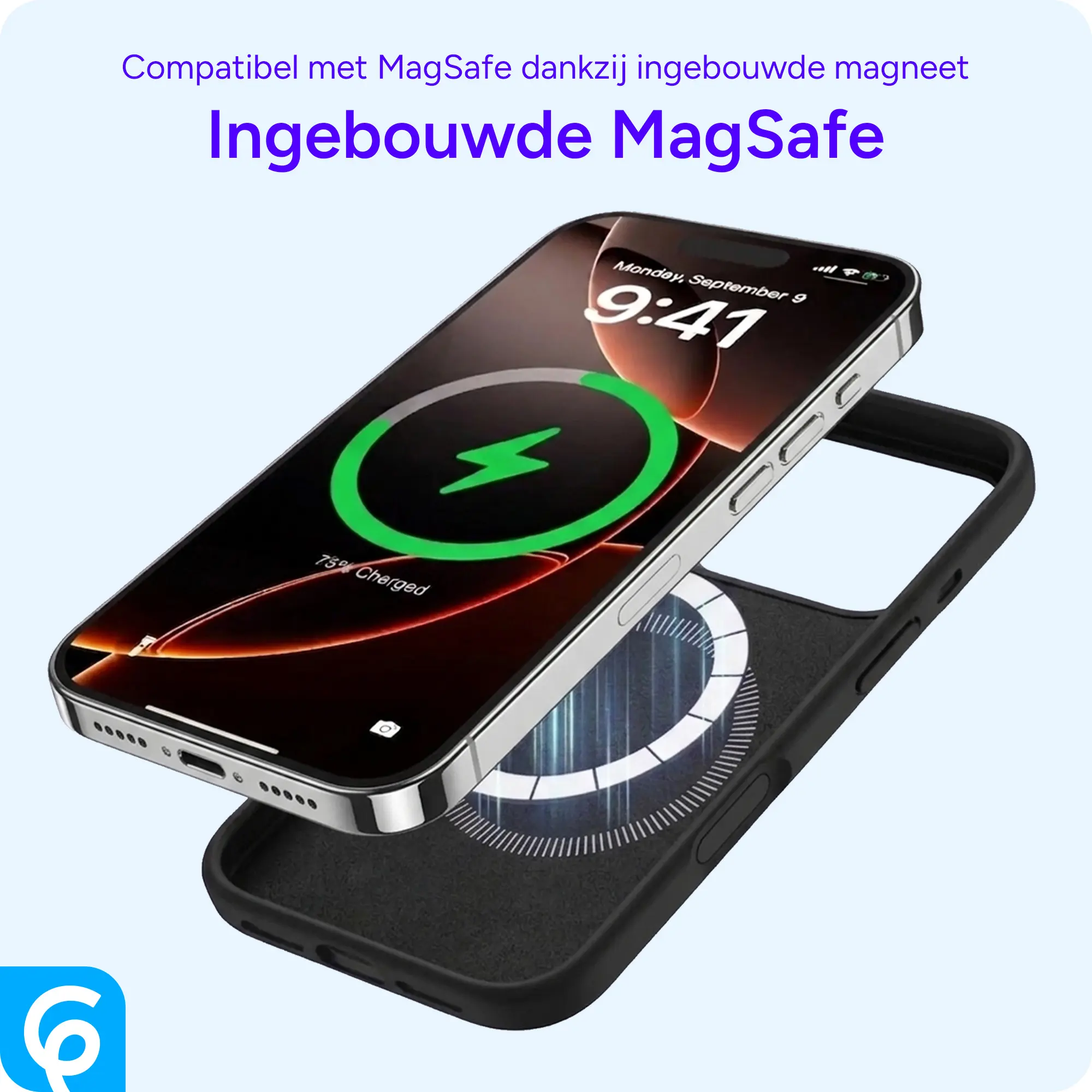 Apple iPhone 17 Pro Max Hoesje MagSafe Siliconen Back Cover Dun Zwart afbeelding 6