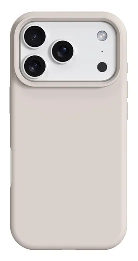 Apple iPhone 17 Pro Max Hoesje MagSafe Siliconen Back Cover Dun Beige afbeelding 1