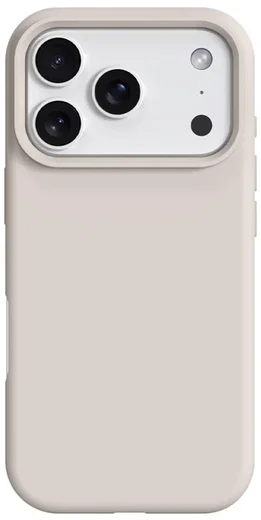 Apple iPhone 17 Pro Max Hoesje MagSafe Siliconen Back Cover Dun Beige afbeelding 1