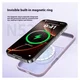 Apple iPhone 17 Pro Max Hoesje MagSafe Siliconen Back Cover Dun Paars afbeelding 3