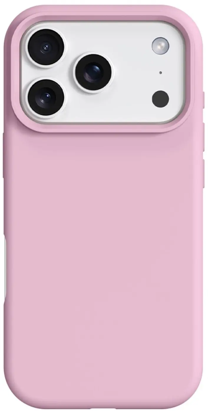 Apple iPhone 17 Pro Max Hoesje MagSafe Siliconen Back Cover Dun Roze afbeelding 1