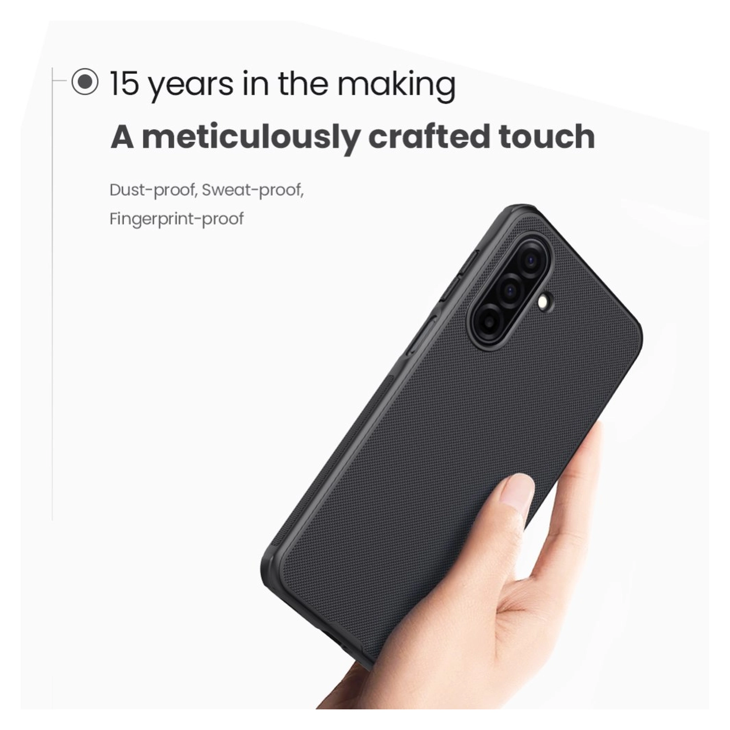 Nillkin Frosted Shield Samsung Galaxy A17 Hoesje MagSafe Back Cover Zwart afbeelding 5