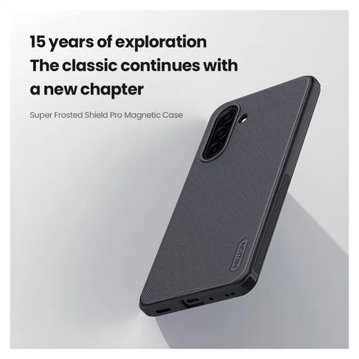 Nillkin Frosted Shield Samsung Galaxy A17 Hoesje MagSafe Back Cover Zwart afbeelding 6