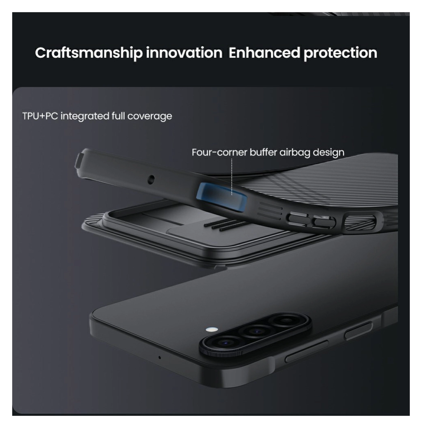 Nillkin CamShield MagSafe Samsung Galaxy A17 Hoesje Camera Slider Zwart afbeelding 13