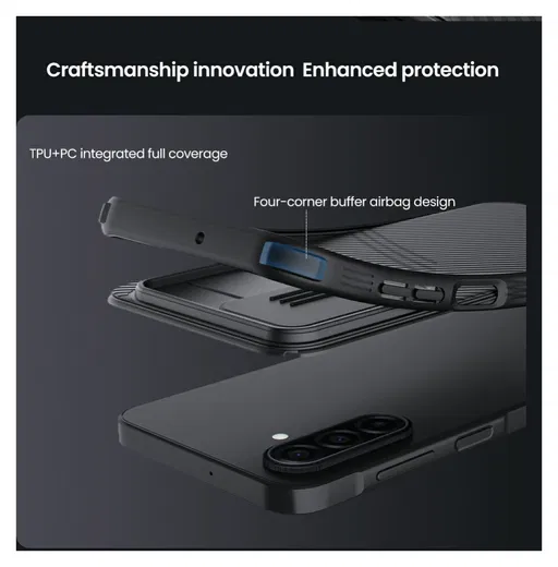 Nillkin CamShield MagSafe Samsung Galaxy A17 Hoesje Camera Slider Zwart afbeelding 13