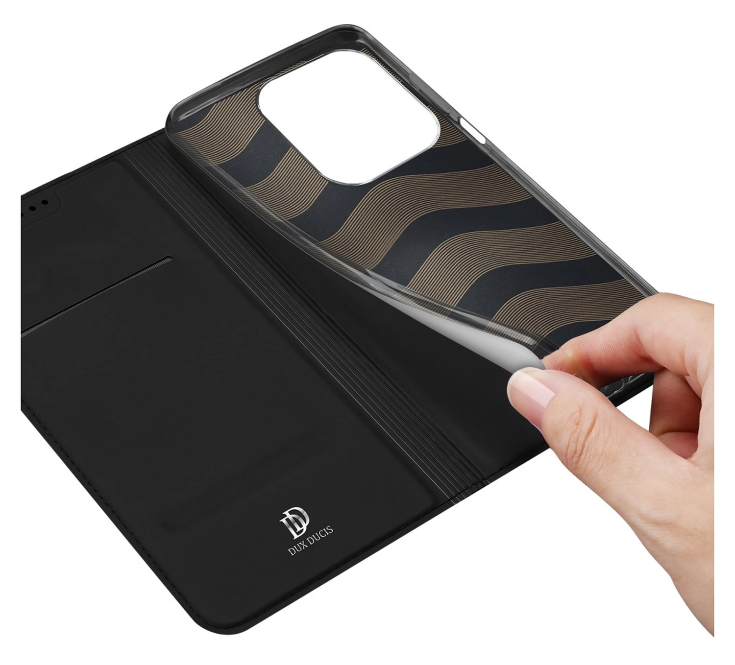 Dux Ducis Skin Pro Xiaomi Redmi 15C Hoesje Portemonnee Book Case Zwart afbeelding 8