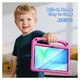 Dux Ducis PUFF Samsung Tab S10 Lite/S10 FE/S9 FE Kinder Tablethoes Handvat Roze afbeelding 7