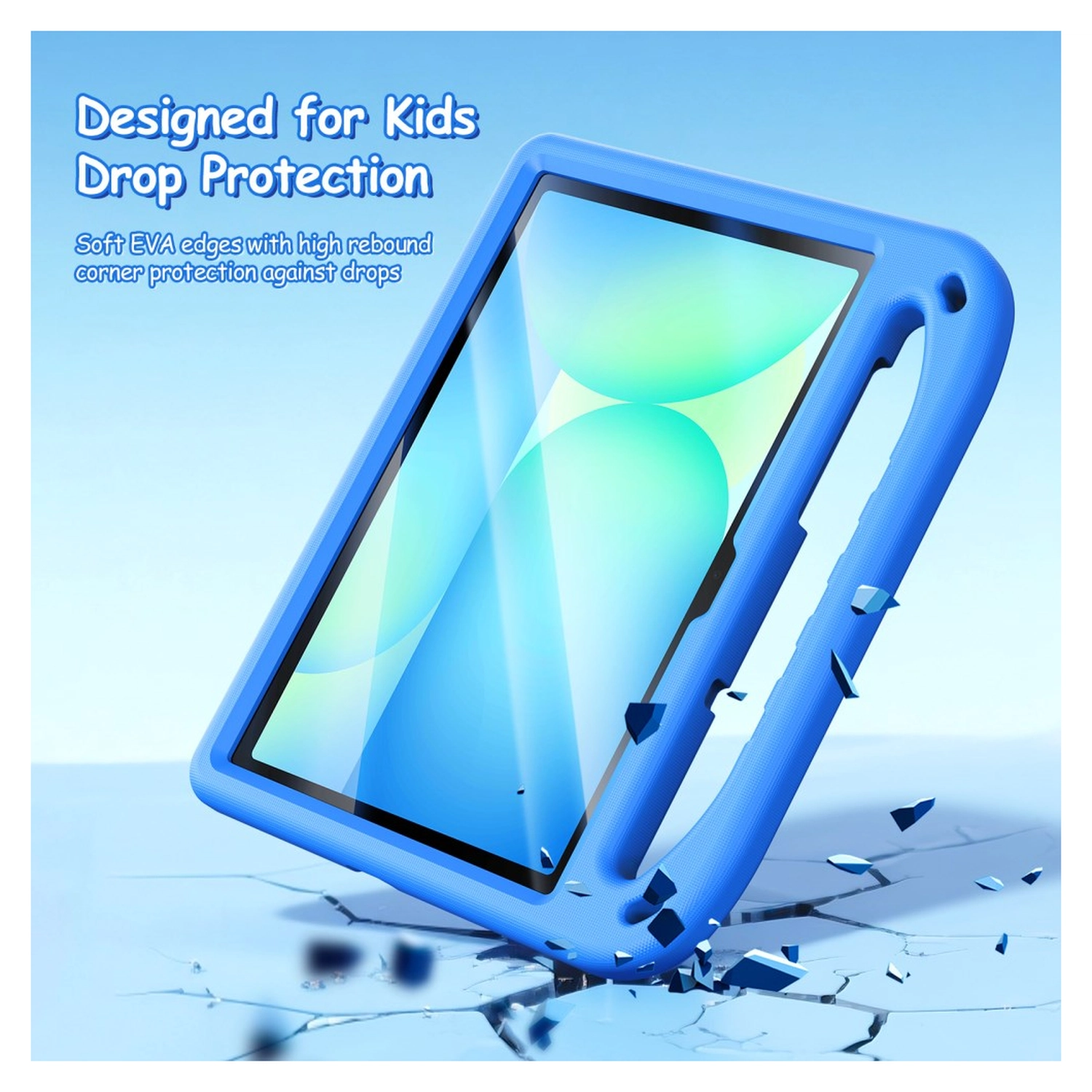 Dux Ducis PUFF Samsung Tab S10 Lite / S10 FE / S9 (FE) Kinder Tablethoes Blauw afbeelding 6