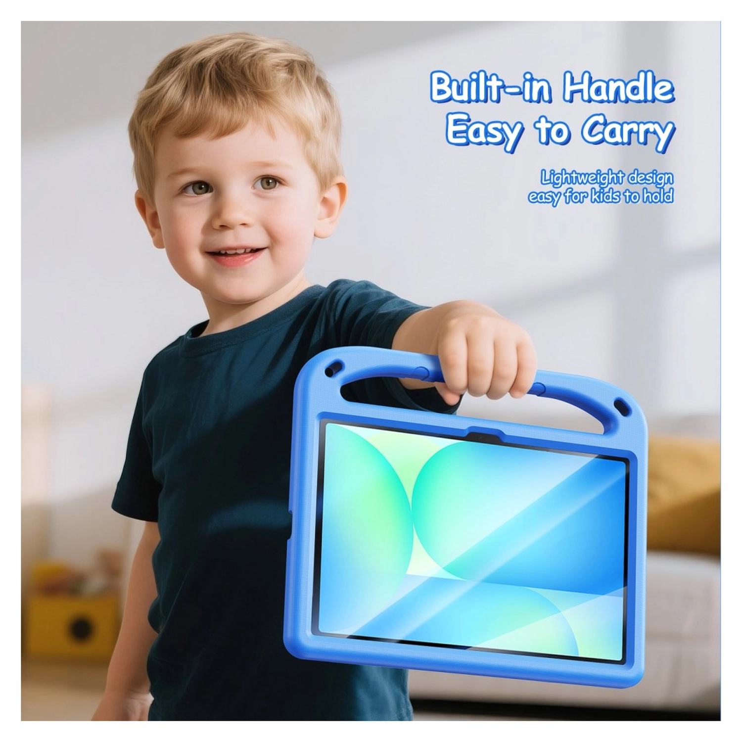 Dux Ducis PUFF Samsung Tab S10 Lite / S10 FE / S9 (FE) Kinder Tablethoes Blauw afbeelding 7