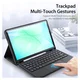 Dux Ducis Samsung Galaxy Tab A11 Plus Hoes Bluetooth Toetsenbord Zwart afbeelding 6