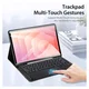 Dux Ducis Samsung Galaxy Tab S11 Hoes Bluetooth Toetsenbord Zwart afbeelding 6