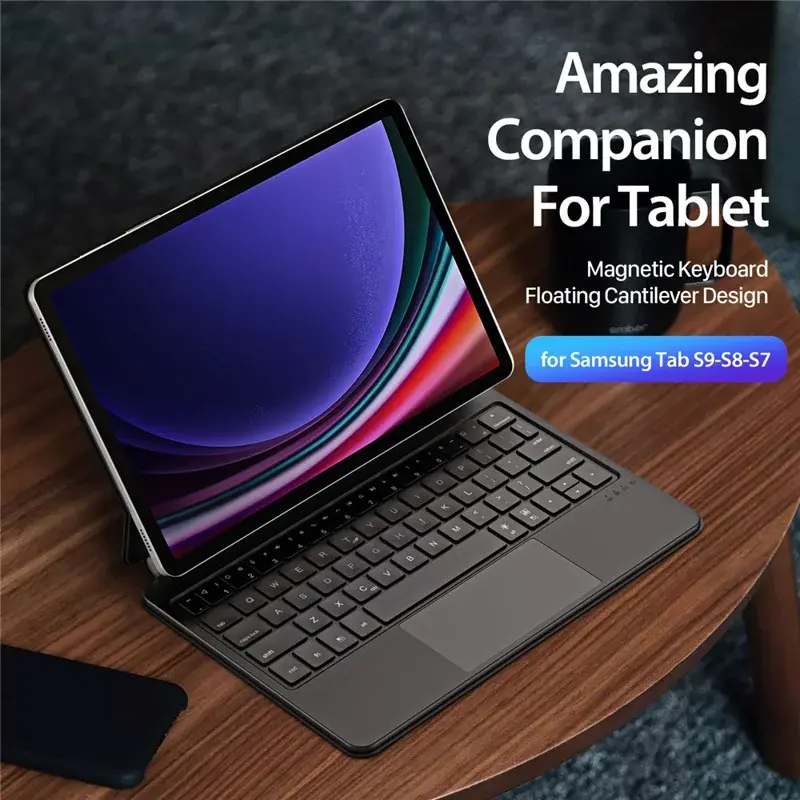 Dux Ducis MK Series Toetsenbordhoes Samsung Tab S10 Lite/S10 FE/S9/S9 FE Zwart afbeelding 6