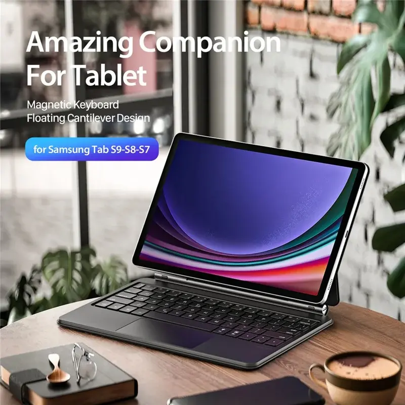 Dux Ducis MK Series Toetsenbordhoes Samsung Tab S10 Lite/S10 FE/S9/S9 FE Zwart afbeelding 7