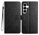 Samsung Galaxy A17 / A26 Hoesje Mandala Book Case met Pasjeshouder Zwart