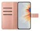 Samsung Galaxy A17 / A26 Hoesje Mandala Book Case met Pasjeshouder Roze Goud afbeelding 2
