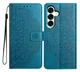 Samsung Galaxy A17 / A26 Hoesje Mandala Book Case met Pasjeshouder Blauw