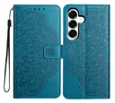 Samsung Galaxy A17 / A26 Hoesje Mandala Book Case met Pasjeshouder Blauw