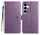 Samsung Galaxy A17 / A26 Hoesje Mandala Book Case met Pasjeshouder Paars