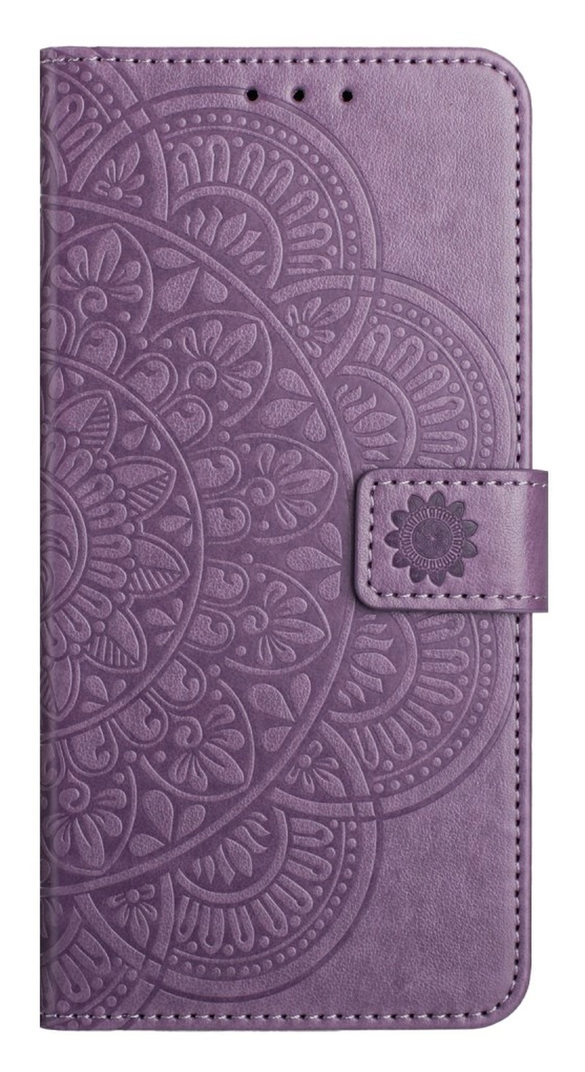 Samsung Galaxy A17 / A26 Hoesje Mandala Book Case met Pasjeshouder Paars afbeelding 6