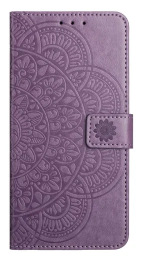 Samsung Galaxy A17 / A26 Hoesje Mandala Book Case met Pasjeshouder Paars afbeelding 6