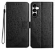 Samsung Galaxy S25 FE Hoesje Mandala Book Case met Pasjeshouder Zwart