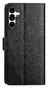 Samsung Galaxy S25 FE Hoesje Mandala Book Case met Pasjeshouder Zwart afbeelding 9