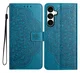 Samsung Galaxy S25 FE Hoesje Mandala Book Case met Pasjeshouder Blauw