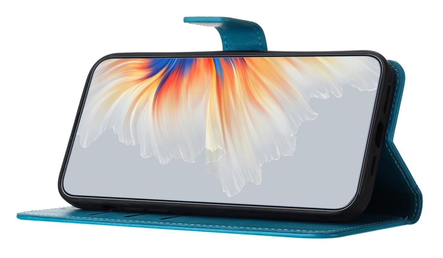 Samsung Galaxy S25 FE Hoesje Mandala Book Case met Pasjeshouder Blauw afbeelding 3