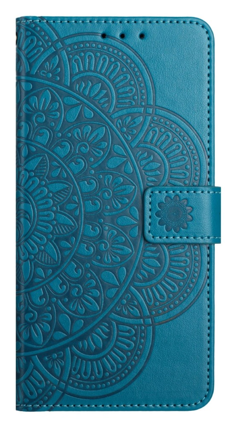 Samsung Galaxy S25 FE Hoesje Mandala Book Case met Pasjeshouder Blauw afbeelding 8