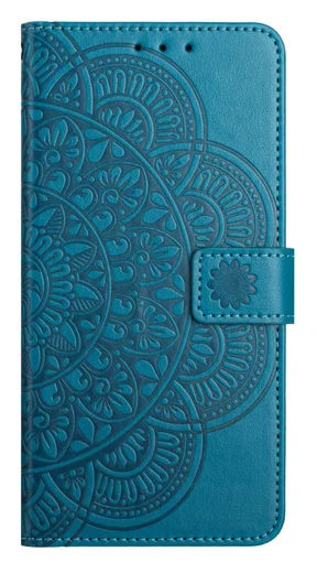 Samsung Galaxy S25 FE Hoesje Mandala Book Case met Pasjeshouder Blauw afbeelding 8